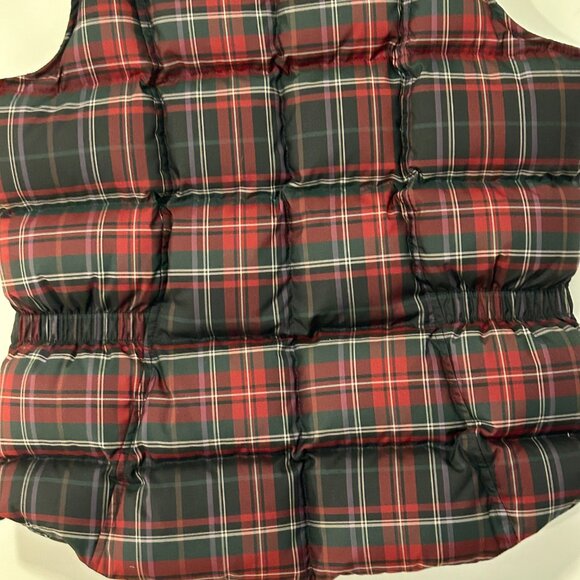 Eddie Bauer Plaid Goose Down Vest size Small - Picture 5 of 10